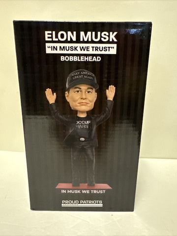 Elon Musk DOGE Occupy Mars Dark MAGA Bobblehead